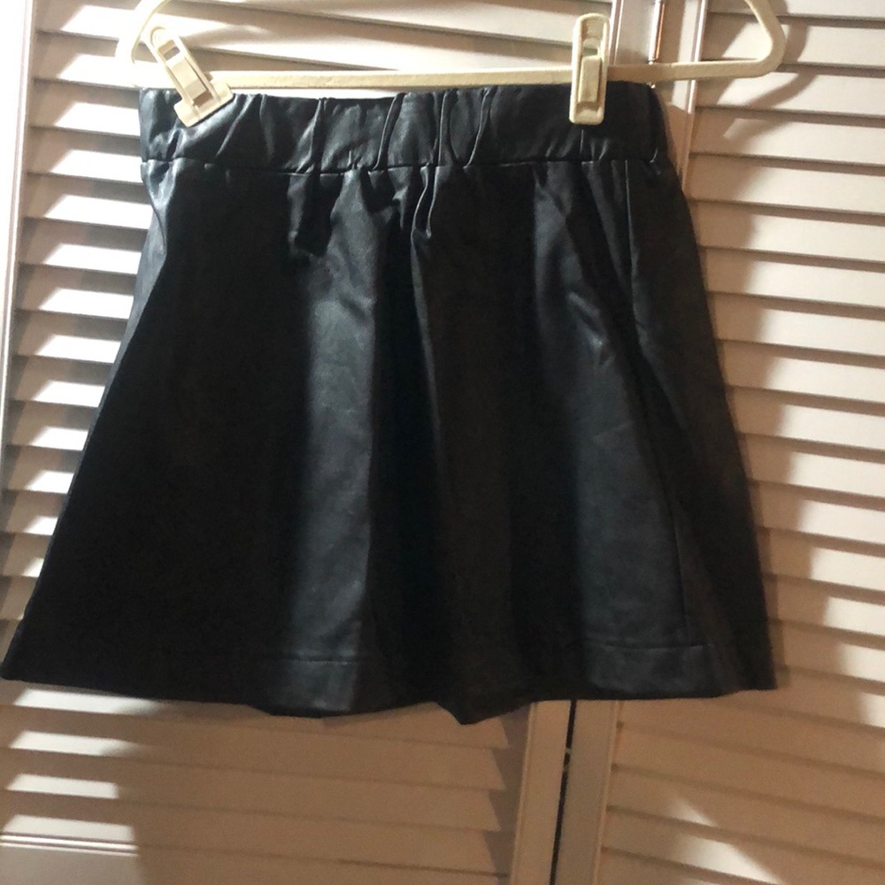 Lily White pleather skirt